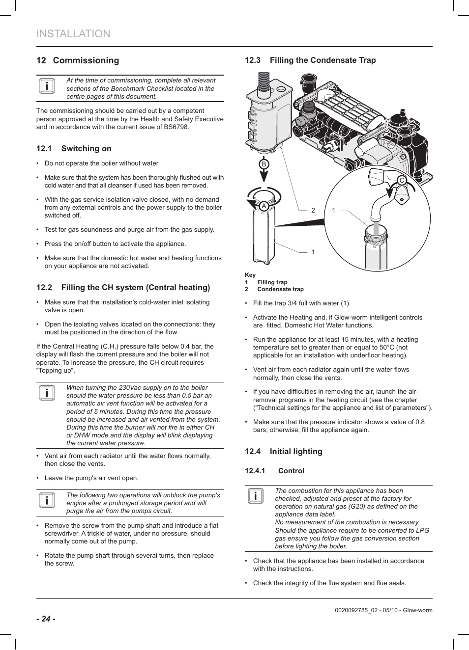 Installation | Glow-worm Ultracom2 sxi User Manual | Page 26 / 60