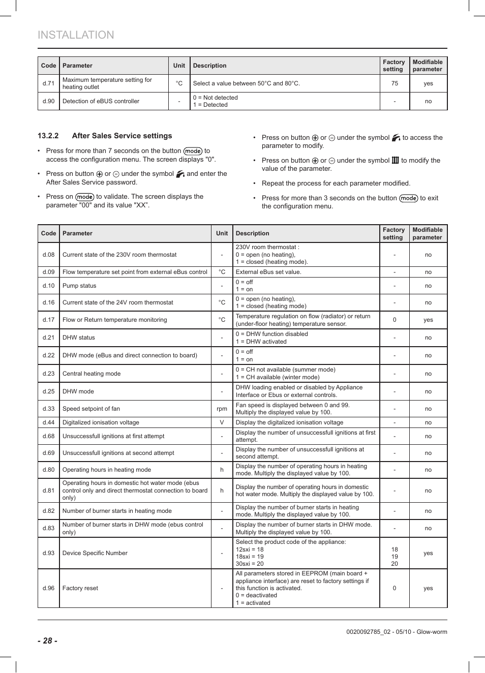 Installation | Glow-worm Ultracom2 sxi User Manual | Page 30 / 60