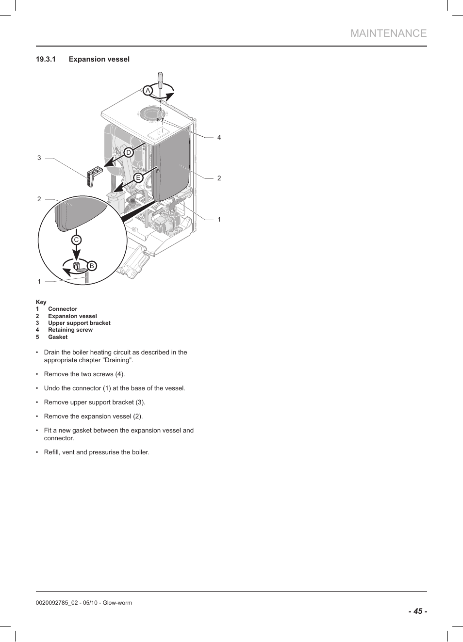 Maintenance | Glow-worm Ultracom2 sxi User Manual | Page 47 / 60