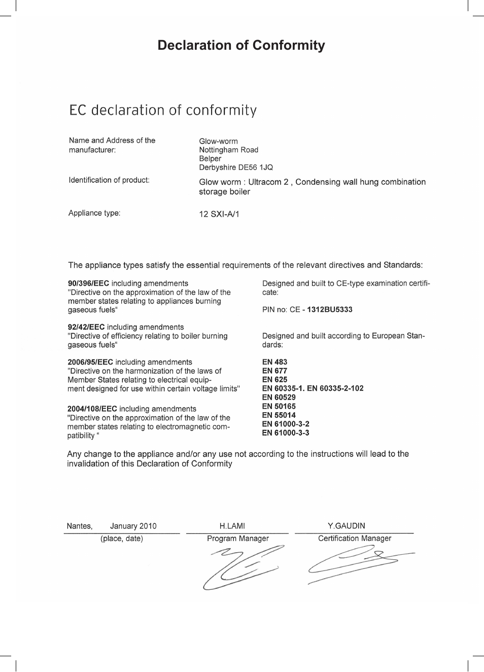 Glow-worm Ultracom2 sxi User Manual | Page 56 / 60