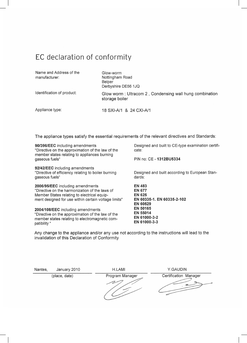 Glow-worm Ultracom2 sxi User Manual | Page 57 / 60