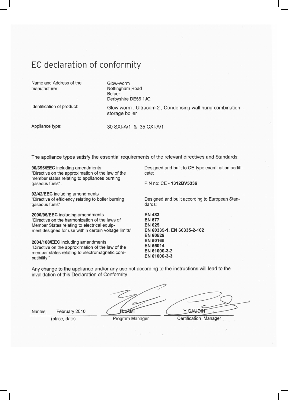 Glow-worm Ultracom2 sxi User Manual | Page 58 / 60