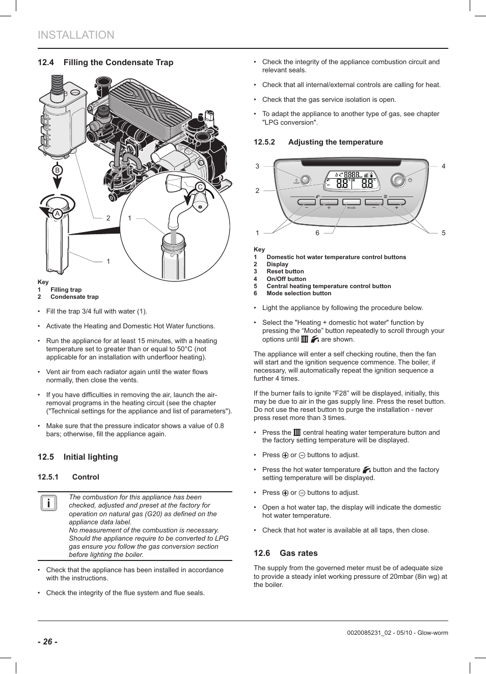 Installation | Glow-worm Ultracom2 cxi User Manual | Page 28 / 64