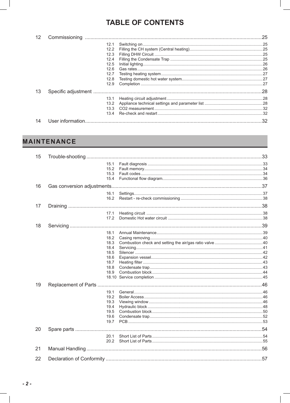 Glow-worm Ultracom2 cxi User Manual | Page 4 / 64