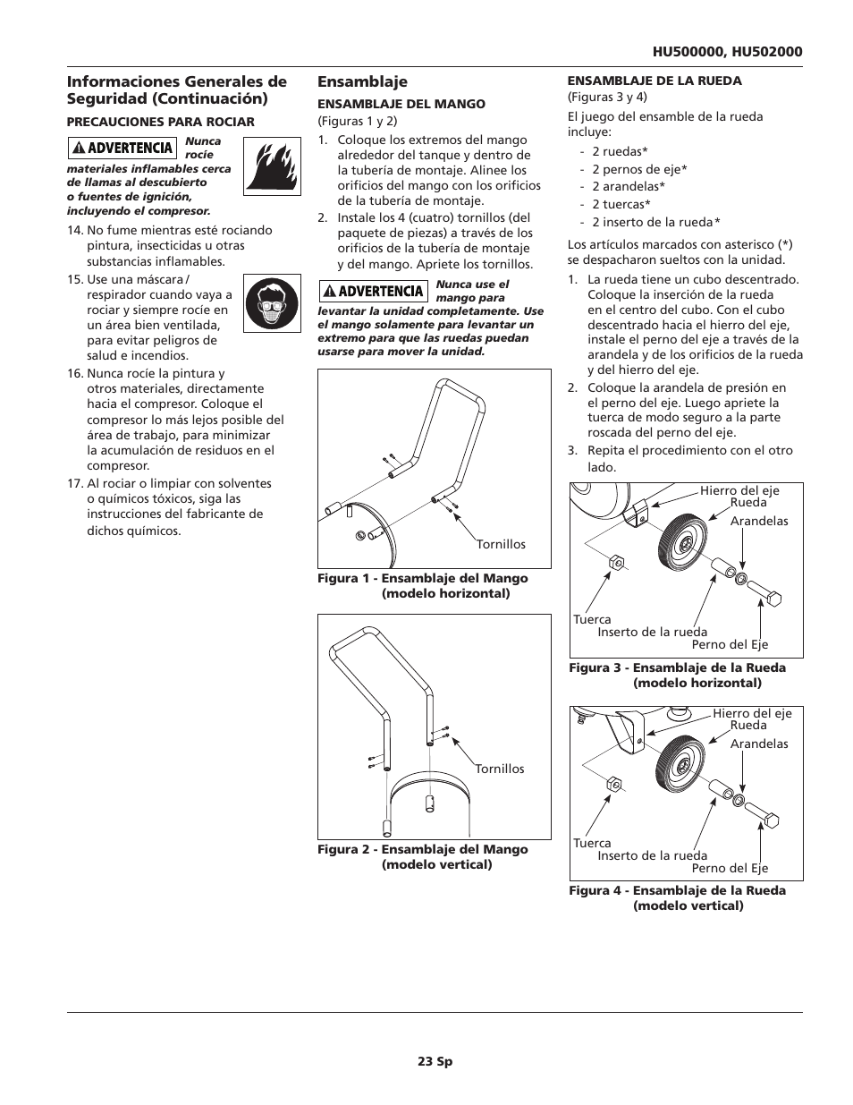 Campbell Hausfeld HU500000 User Manual | Page 23 / 32