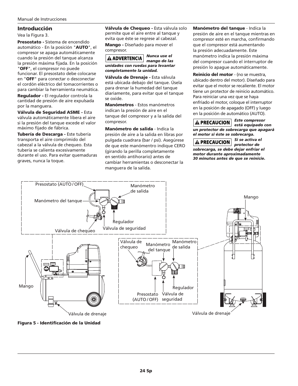 Introducción | Campbell Hausfeld HU500000 User Manual | Page 24 / 32