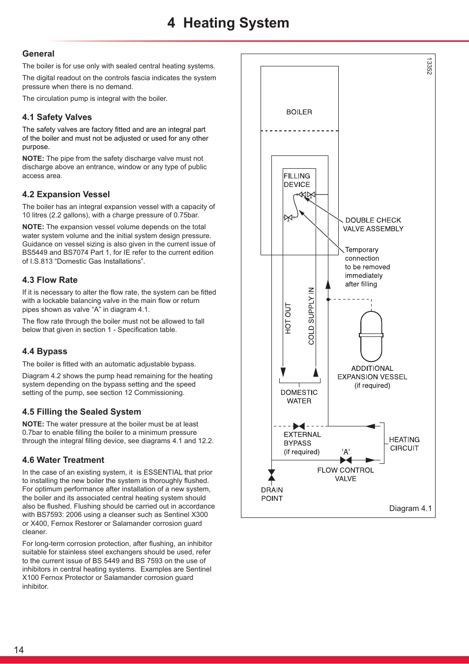 4 heating system | Glow-worm Ultrapower sxi User Manual | Page 14 / 60