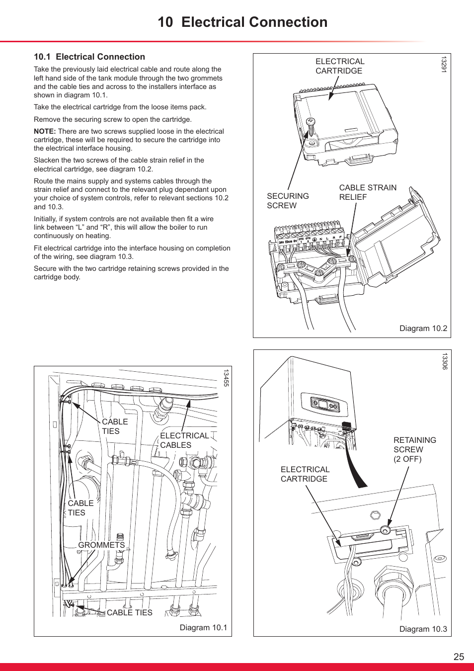 10 electrical connection | Glow-worm Ultrapower sxi User Manual | Page 25 / 60