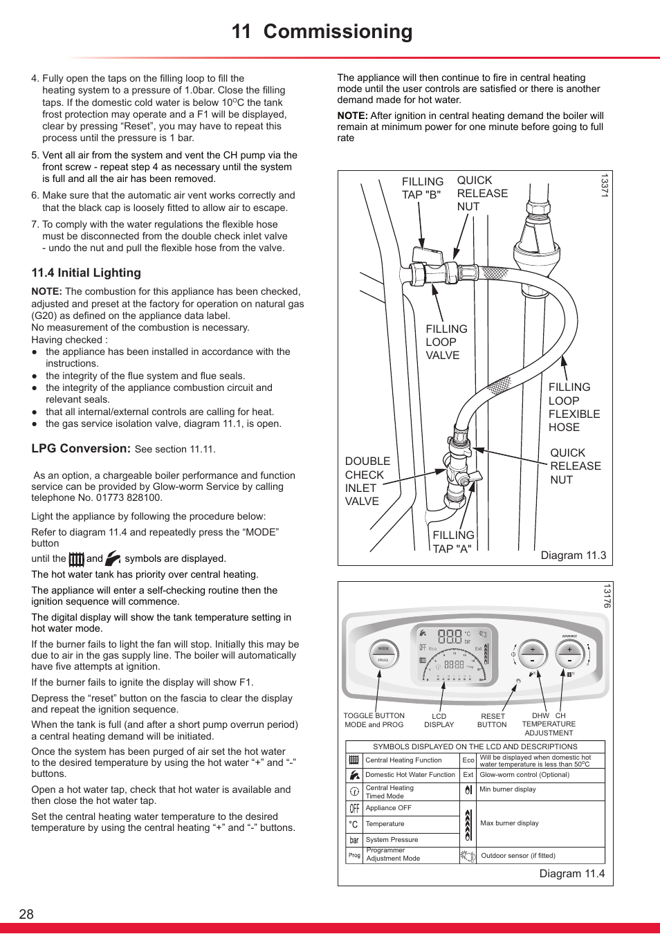 11 commissioning | Glow-worm Ultrapower sxi User Manual | Page 28 / 60