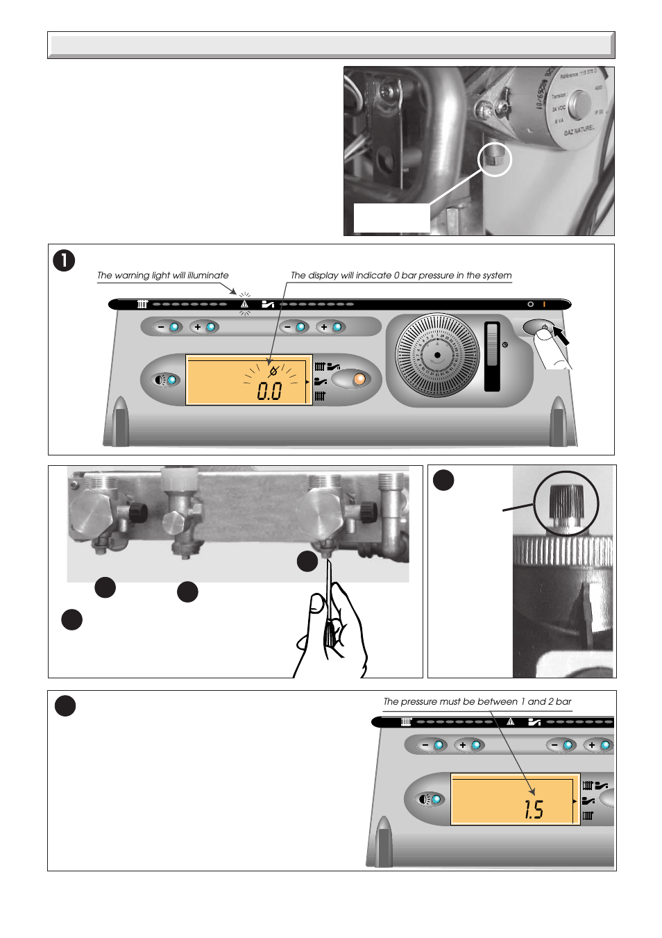 12 commissioning 3, Vm q 2, Gas installation | Filling the system 1 to 8 | Glow-worm Xtrafast 96-120 User Manual | Page 18 / 40