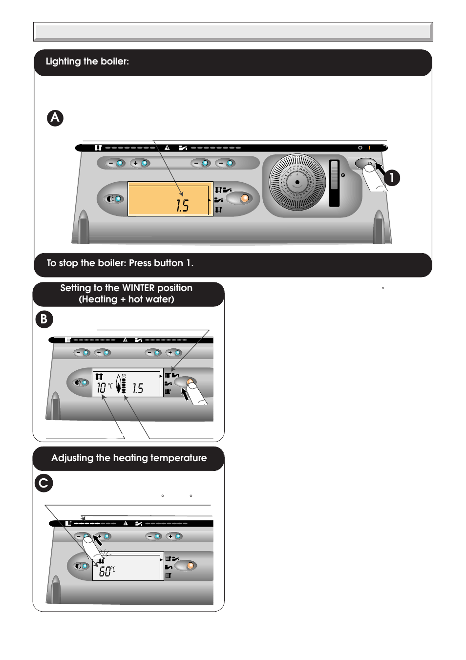 Ac b, 12 commissioning, Lighting the boiler | Glow-worm Xtrafast 96-120 User Manual | Page 20 / 40