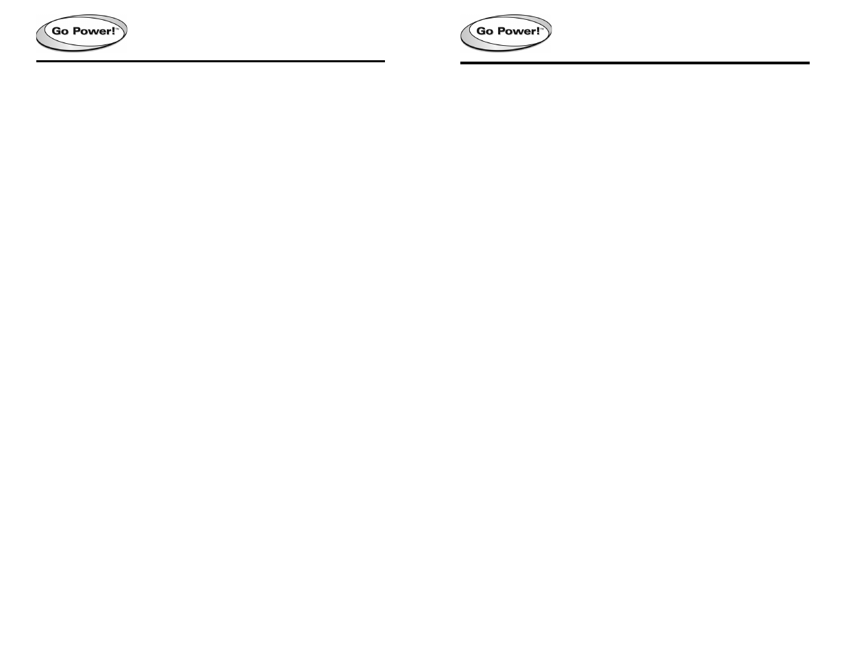 Go Power! GP-1000 User Manual | Page 2 / 6