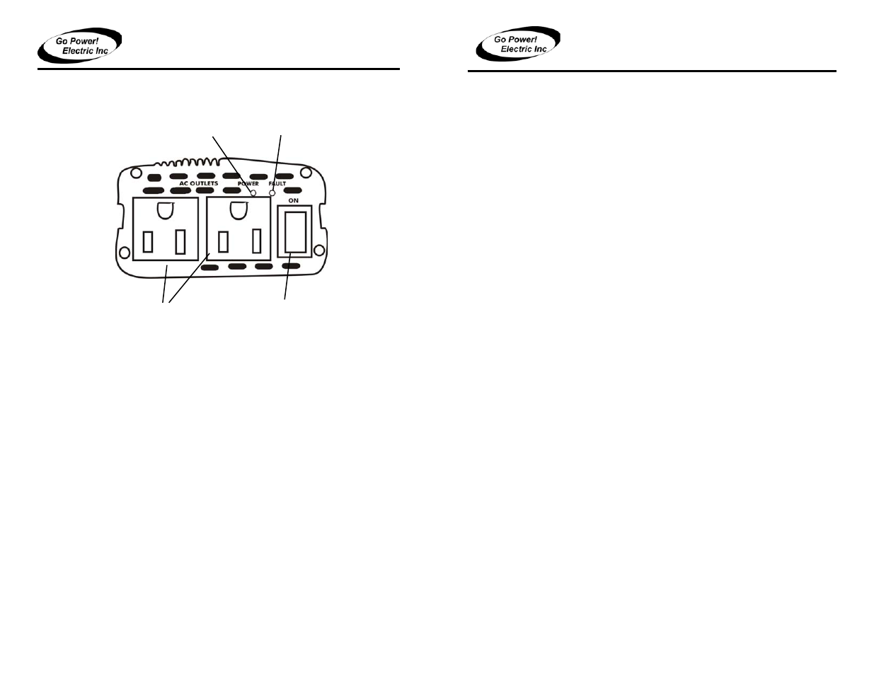 Features, Troubleshooting | Go Power! GP-600 User Manual | Page 4 / 6