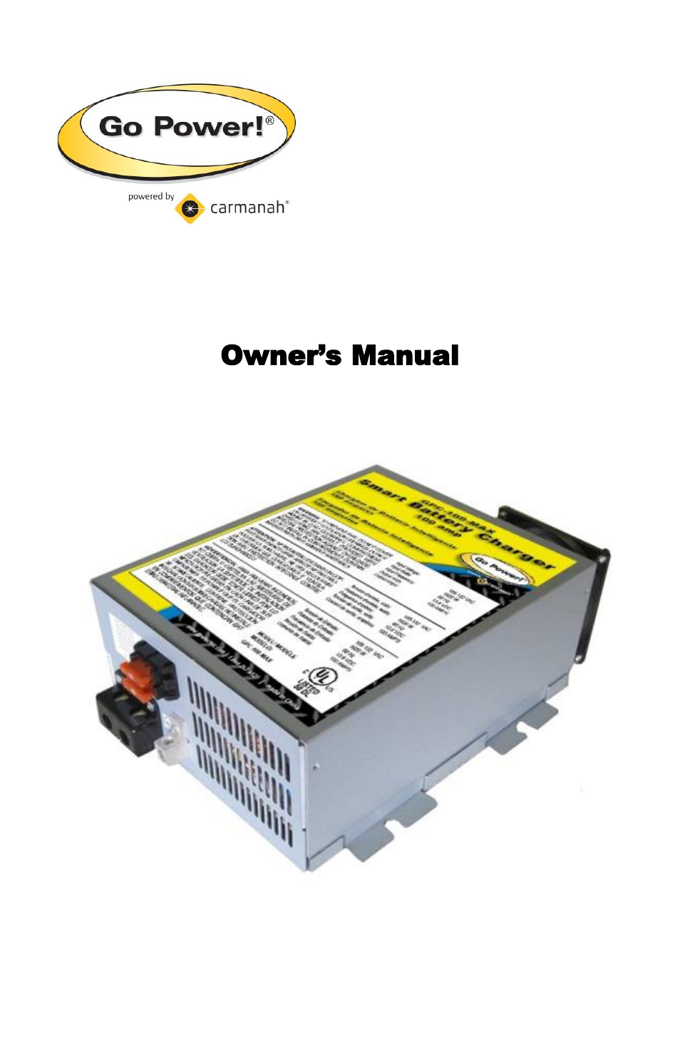 Go Power! GPC-35-MAX/ User Manual | 12 pages