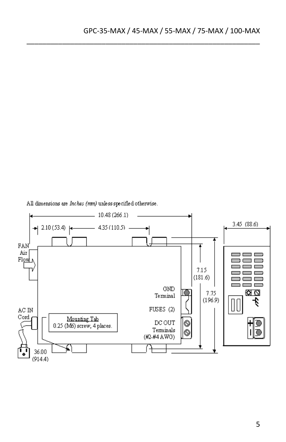 Go Power! GPC-35-MAX/ User Manual | Page 5 / 12