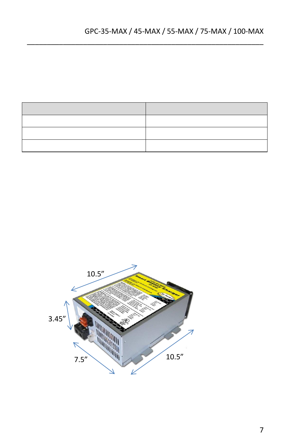 Go Power! GPC-35-MAX/ User Manual | Page 7 / 12