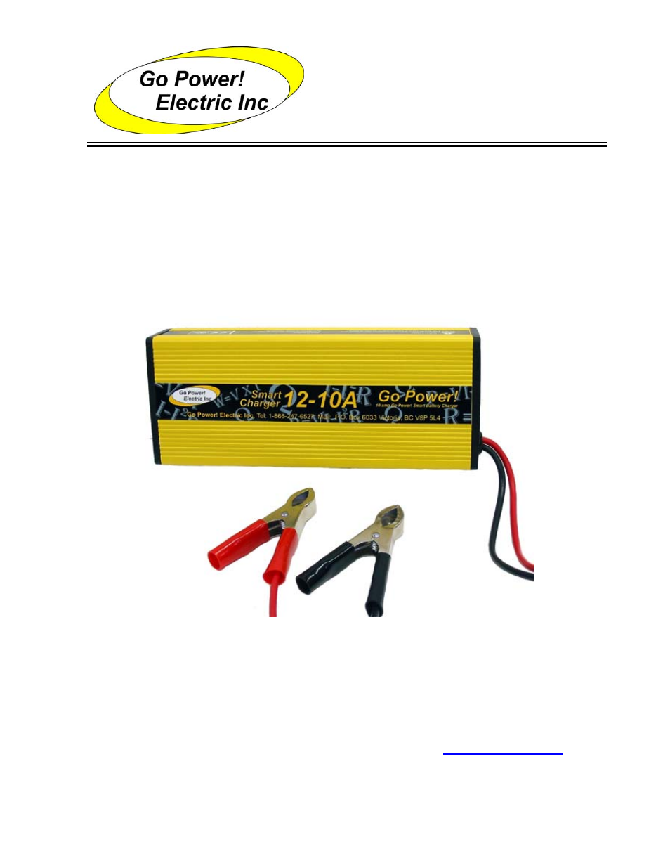 Go Power! GPSC-12-10A User Manual | 7 pages