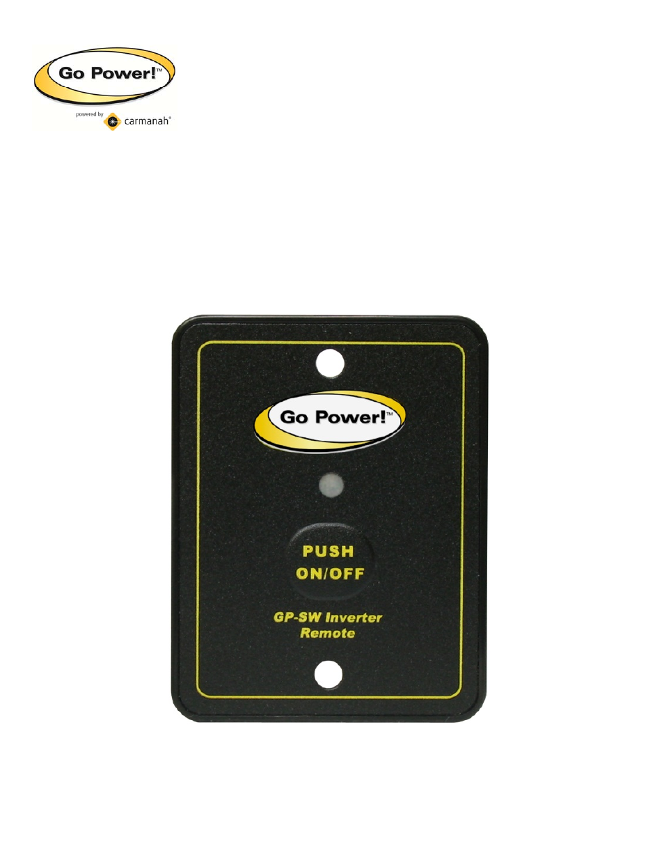 Go Power! GP-SW-REMOTE User Manual | 3 pages