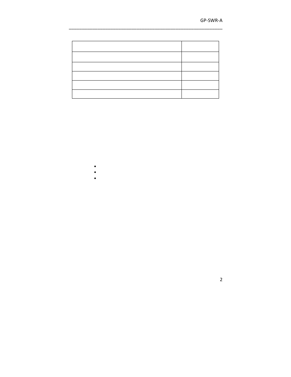 Go Power! GP-SWR-A User Manual | Page 2 / 8