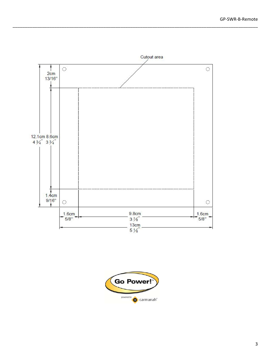 Go Power! GP-SWR-B User Manual | Page 3 / 3
