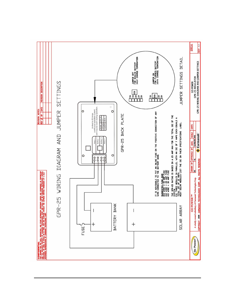 Wiring diagram | Go Power! GPR-25 User Manual | Page 12 / 17