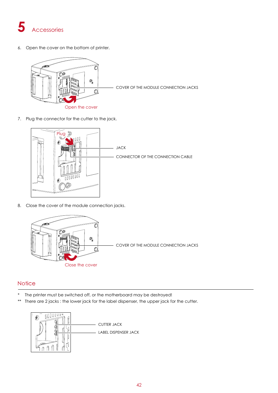 Accessories | GoDEX RT200 series User Manual | Page 46 / 52