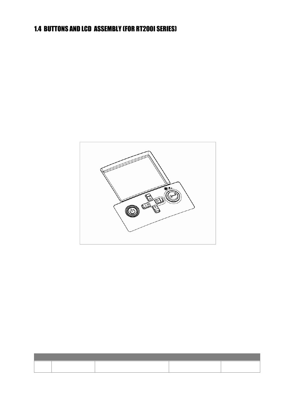 4 buttons and lcd assembly (for rt200i series) | GoDEX RT200i series User Manual | Page 6 / 21