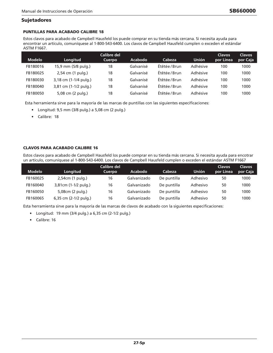 Campbell Hausfeld IN734600AV User Manual | Page 27 / 32