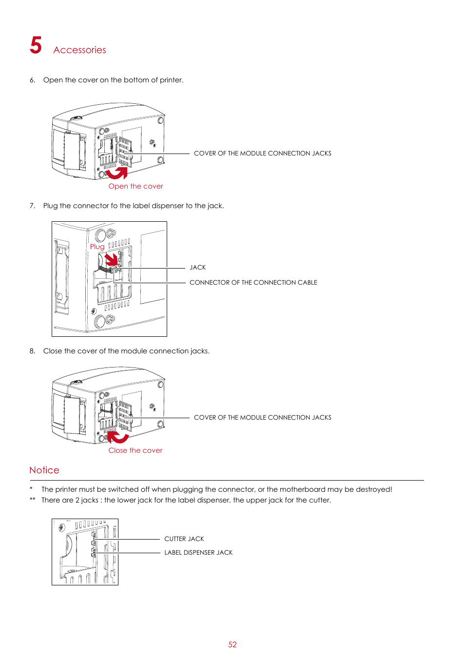 Accessories | GoDEX RT200i series User Manual | Page 56 / 69