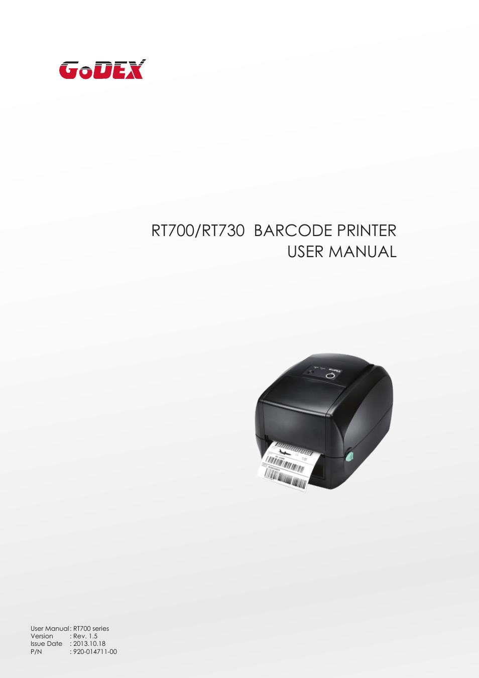 GoDEX RT700 series User Manual | 52 pages