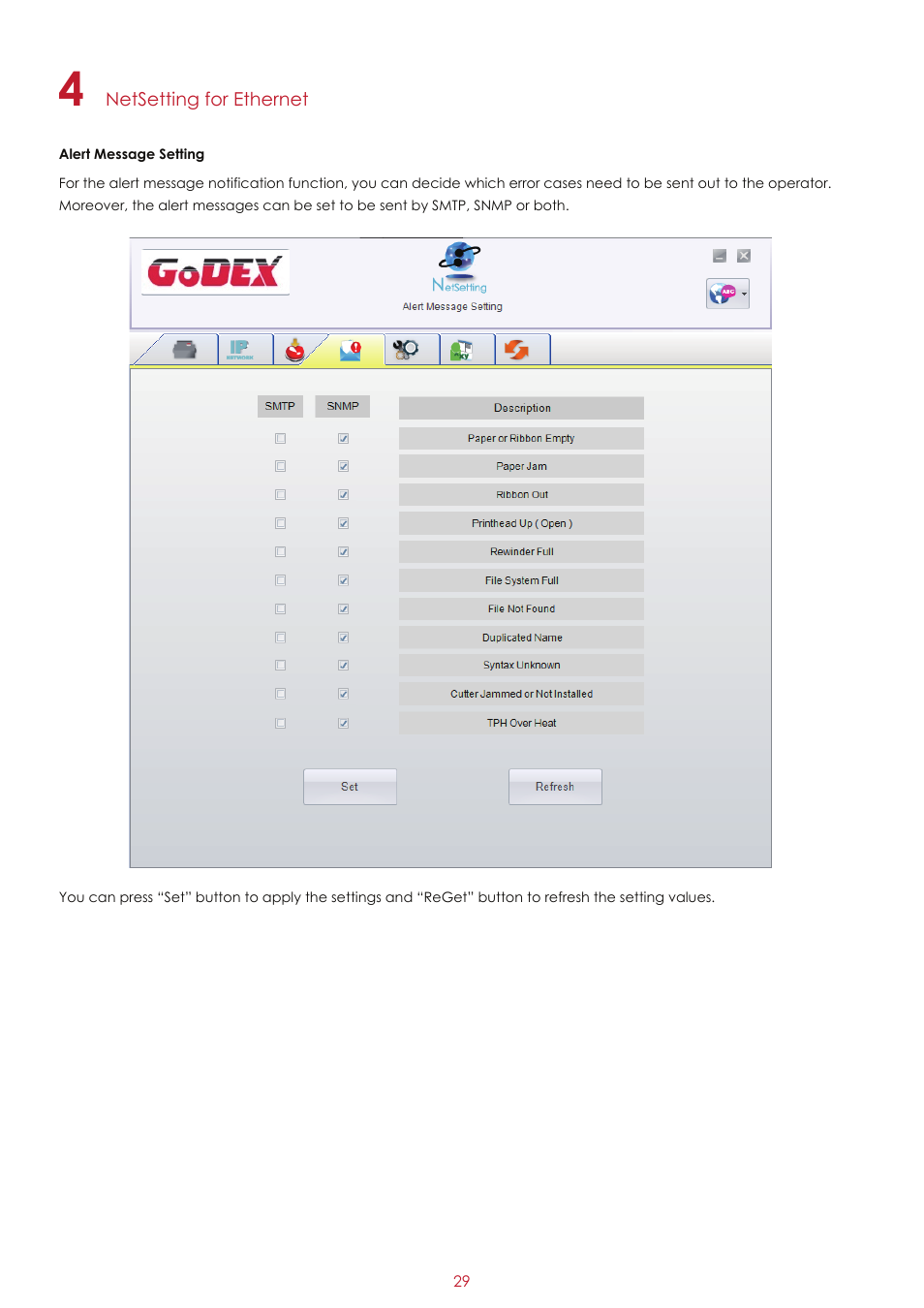 GoDEX RT700 series User Manual | Page 33 / 52