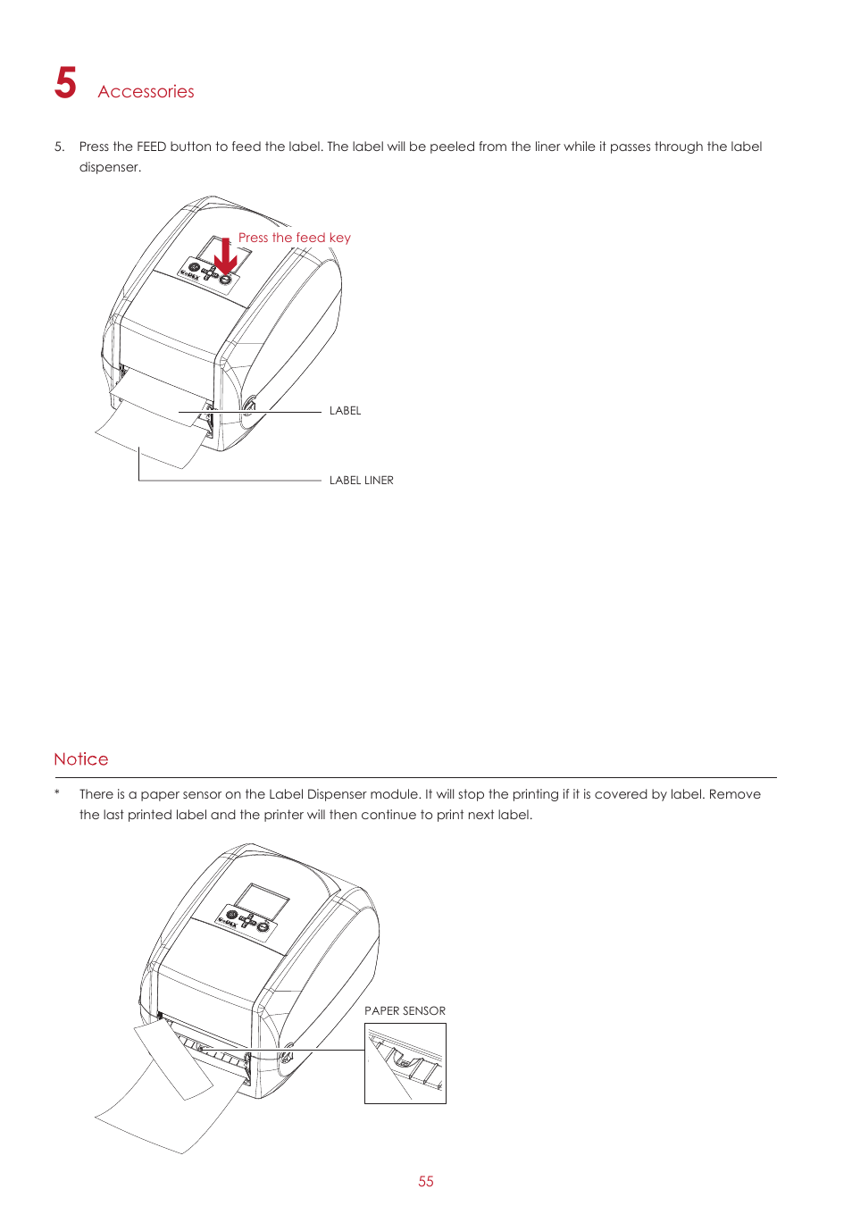 Accessories | GoDEX RT700i series User Manual | Page 59 / 76