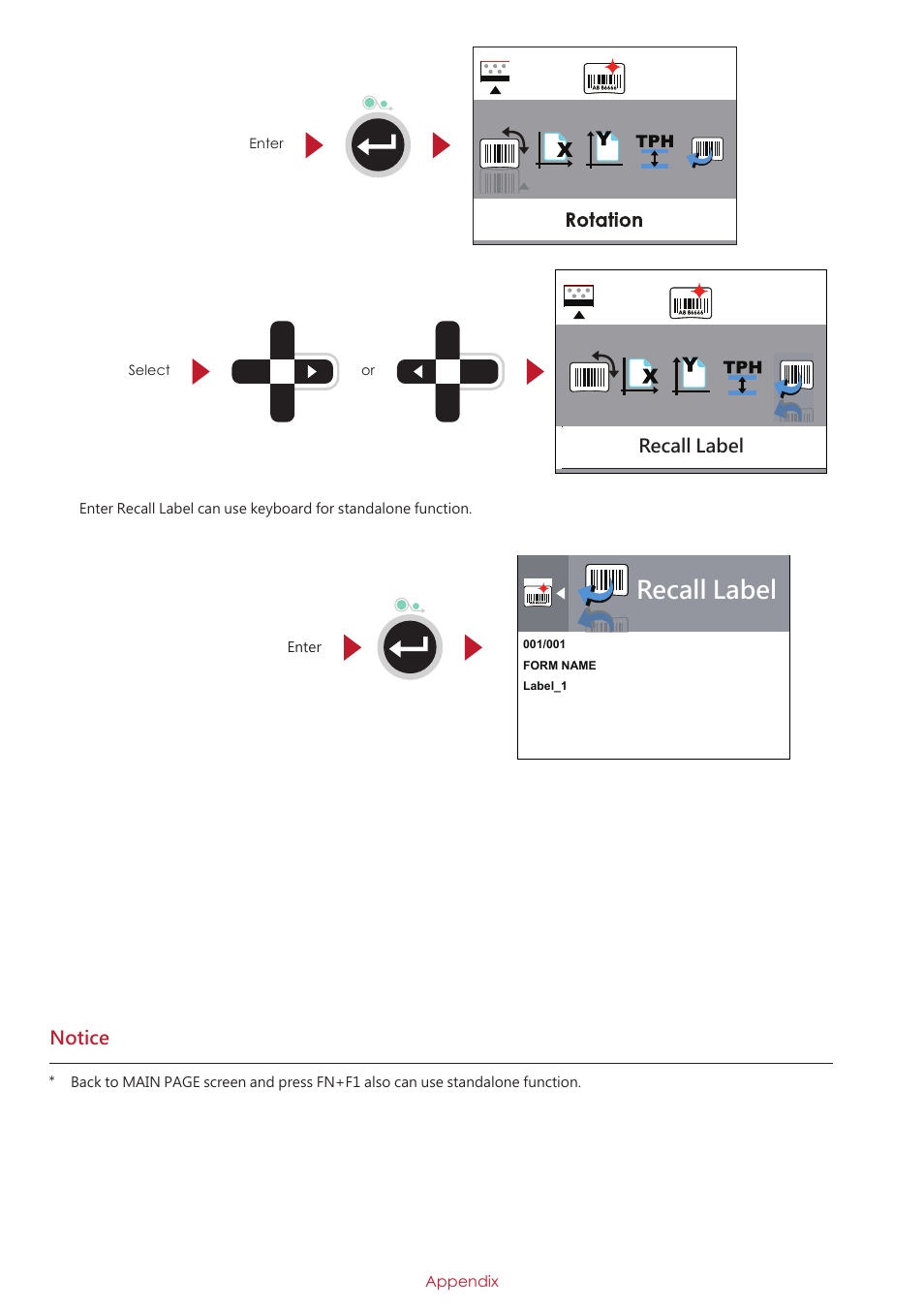 Recall label | GoDEX RT700i series User Manual | Page 75 / 76