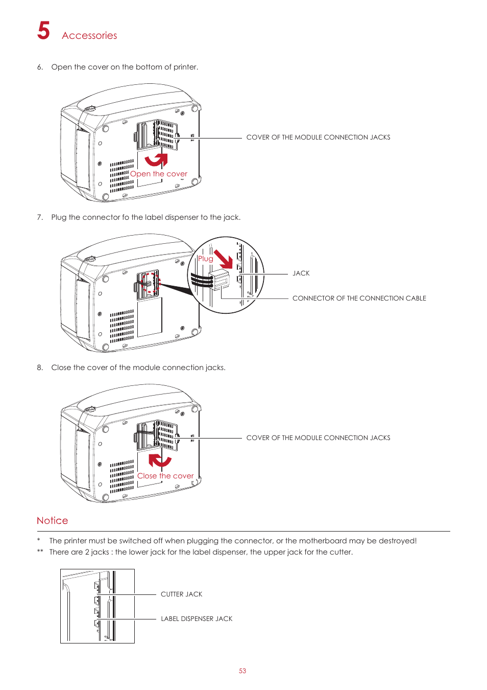 Accessories | GoDEX RT700iW series User Manual | Page 57 / 79