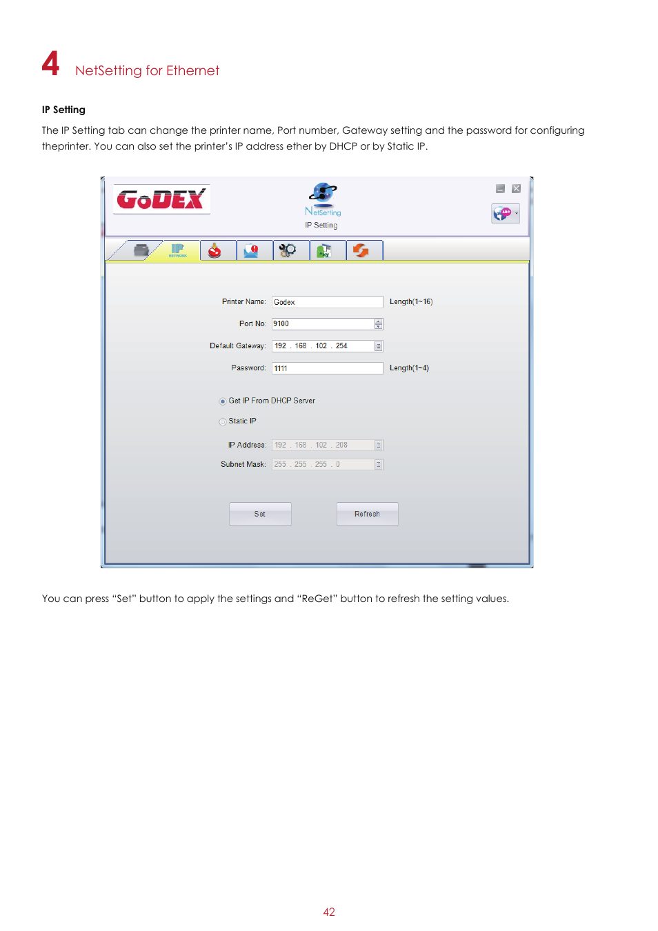 GoDEX RT860i User Manual | Page 46 / 68