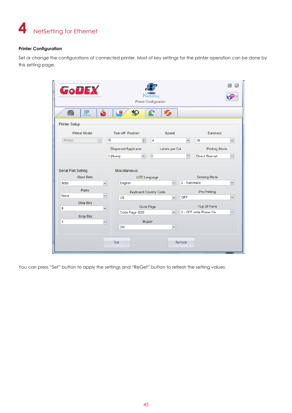 GoDEX RT860i User Manual | Page 49 / 68