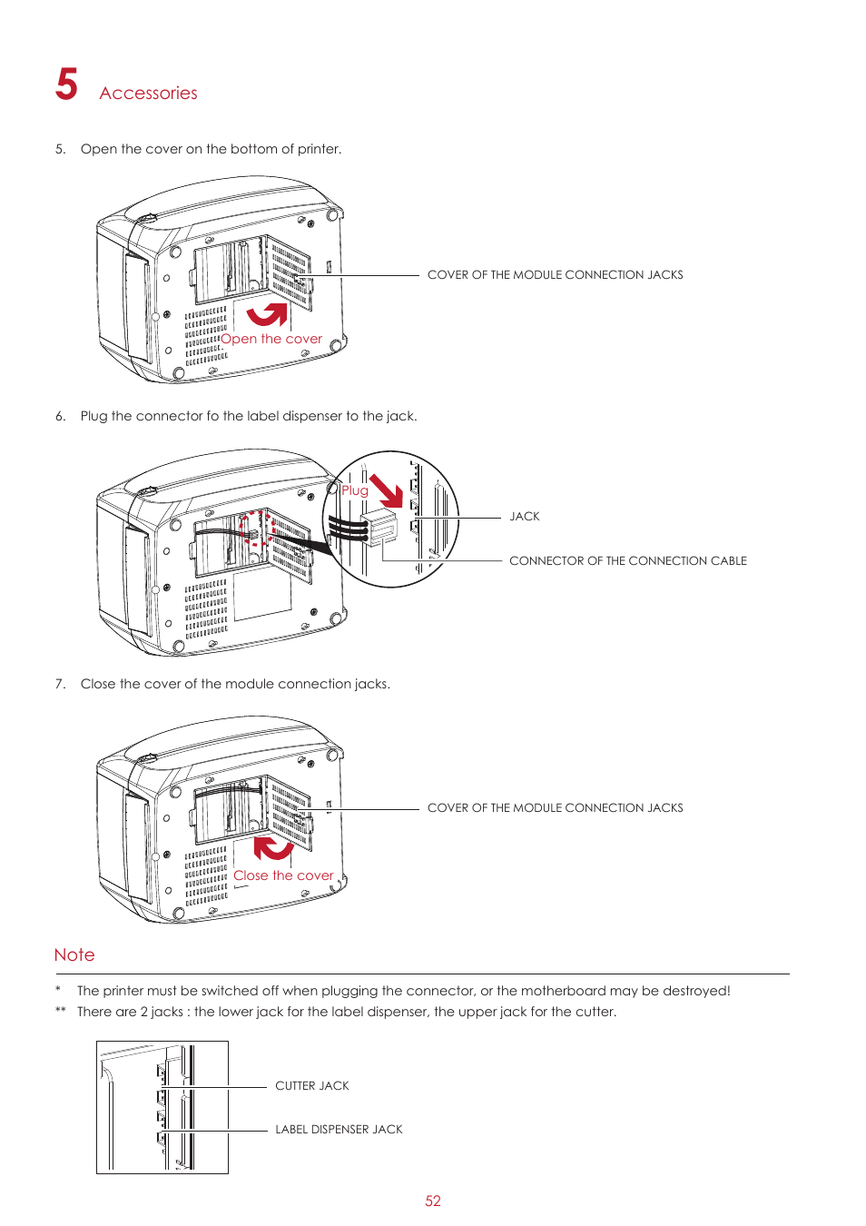 Accessories | GoDEX RT860i User Manual | Page 56 / 68