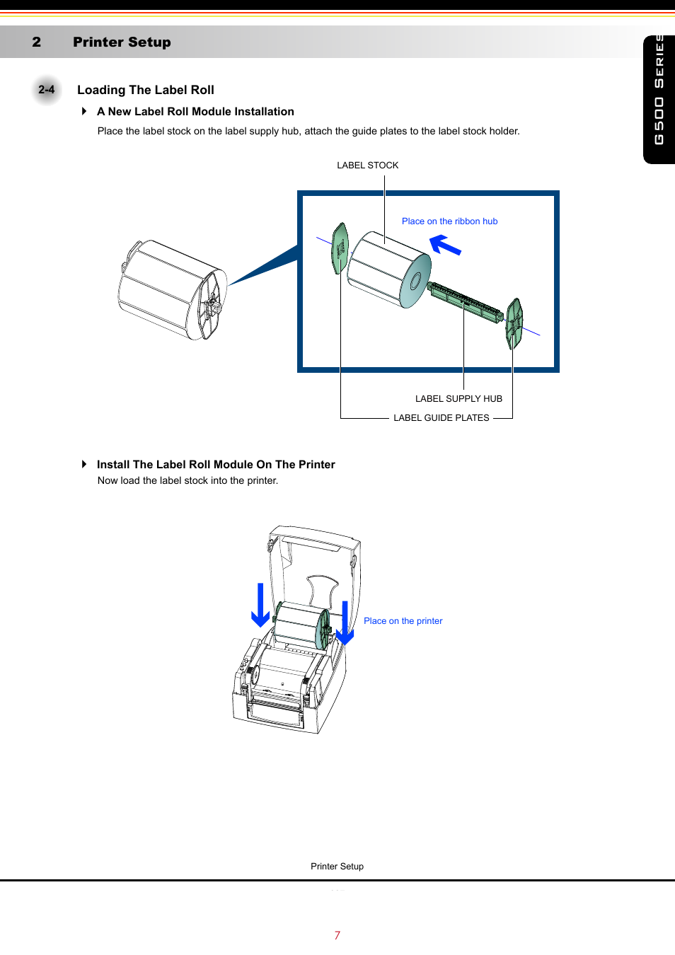 G500 series, 2 printer setup | GoDEX G500 series User Manual | Page 11 / 45