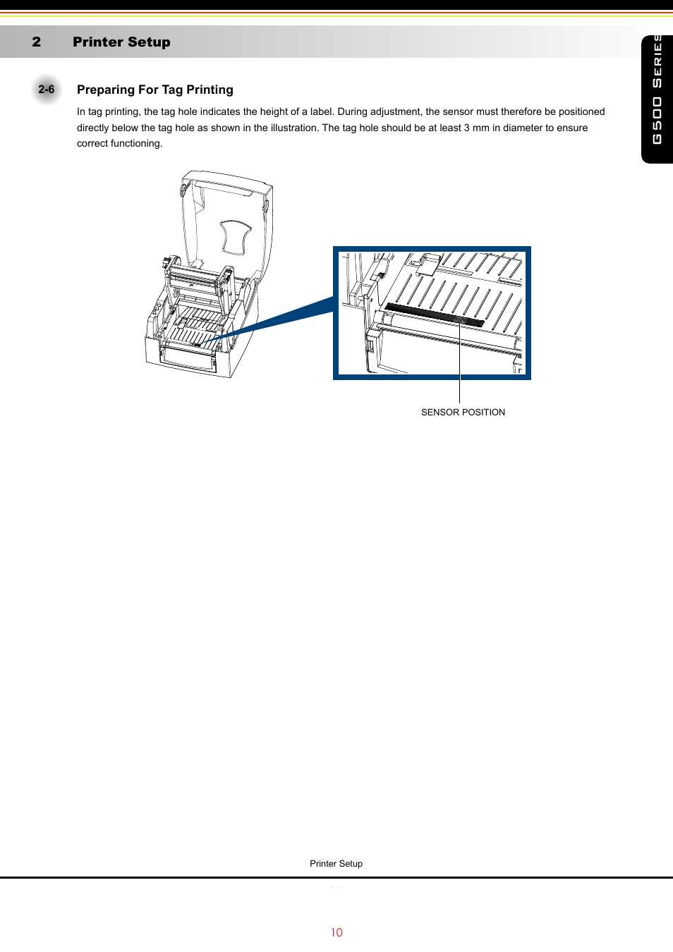 G500 series, 2 printer setup | GoDEX G500 series User Manual | Page 14 / 45