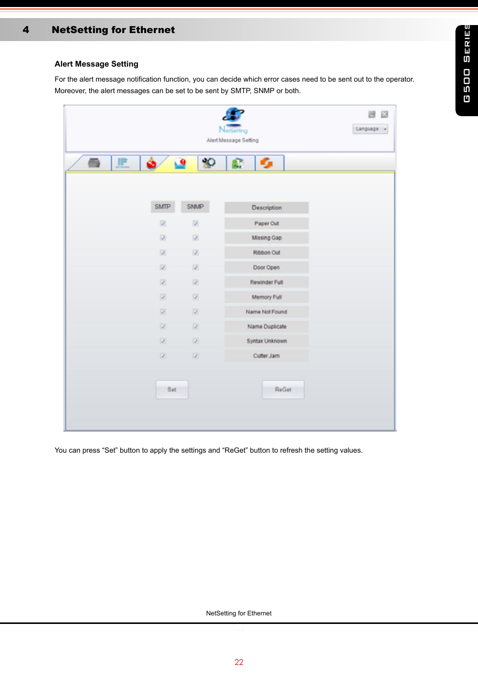 G500 series | GoDEX G500 series User Manual | Page 26 / 45