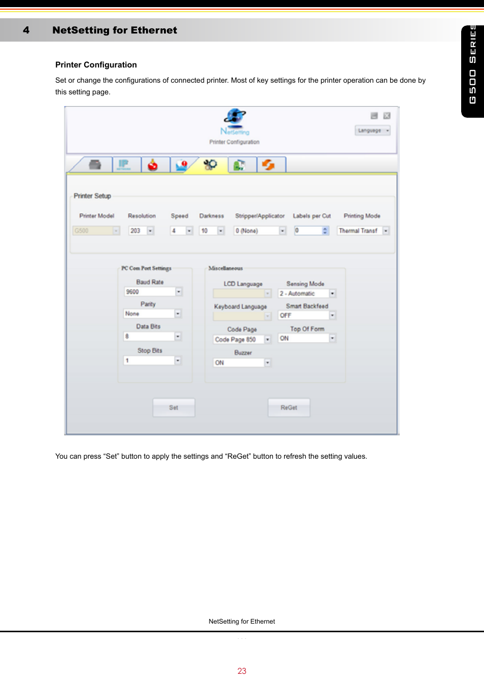 G500 series | GoDEX G500 series User Manual | Page 27 / 45