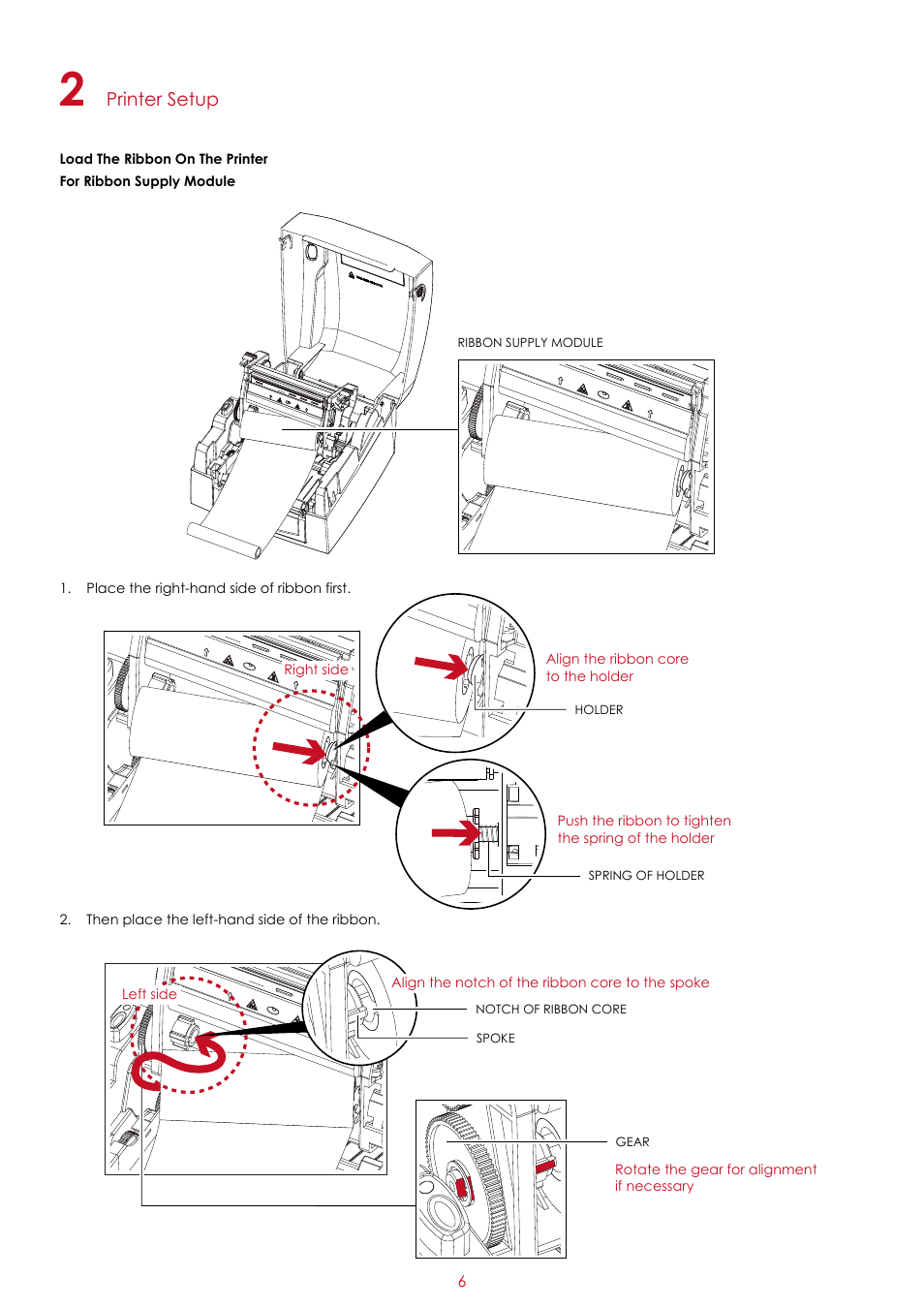 Printer setup | GoDEX G300 series User Manual | Page 10 / 39