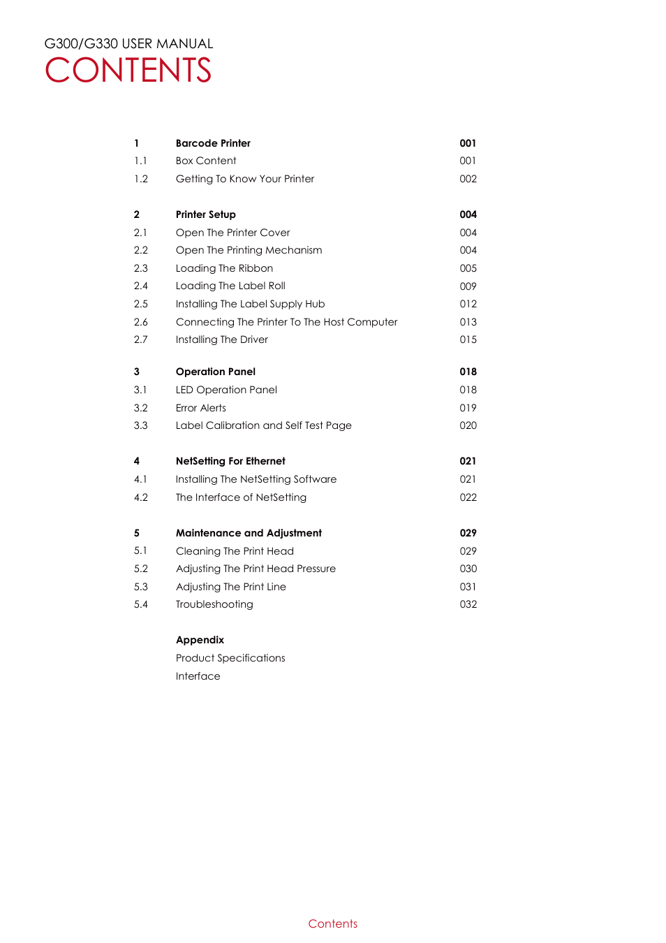 GoDEX G300 series User Manual | Page 2 / 39