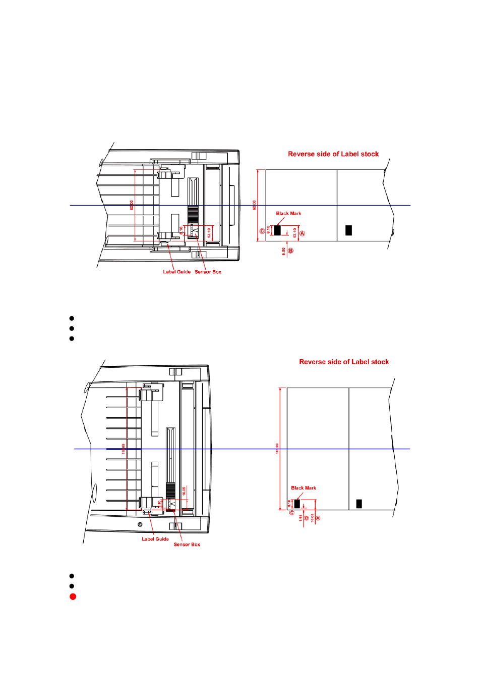 3. labels with black marks | GoDEX DT series User Manual | Page 37 / 39