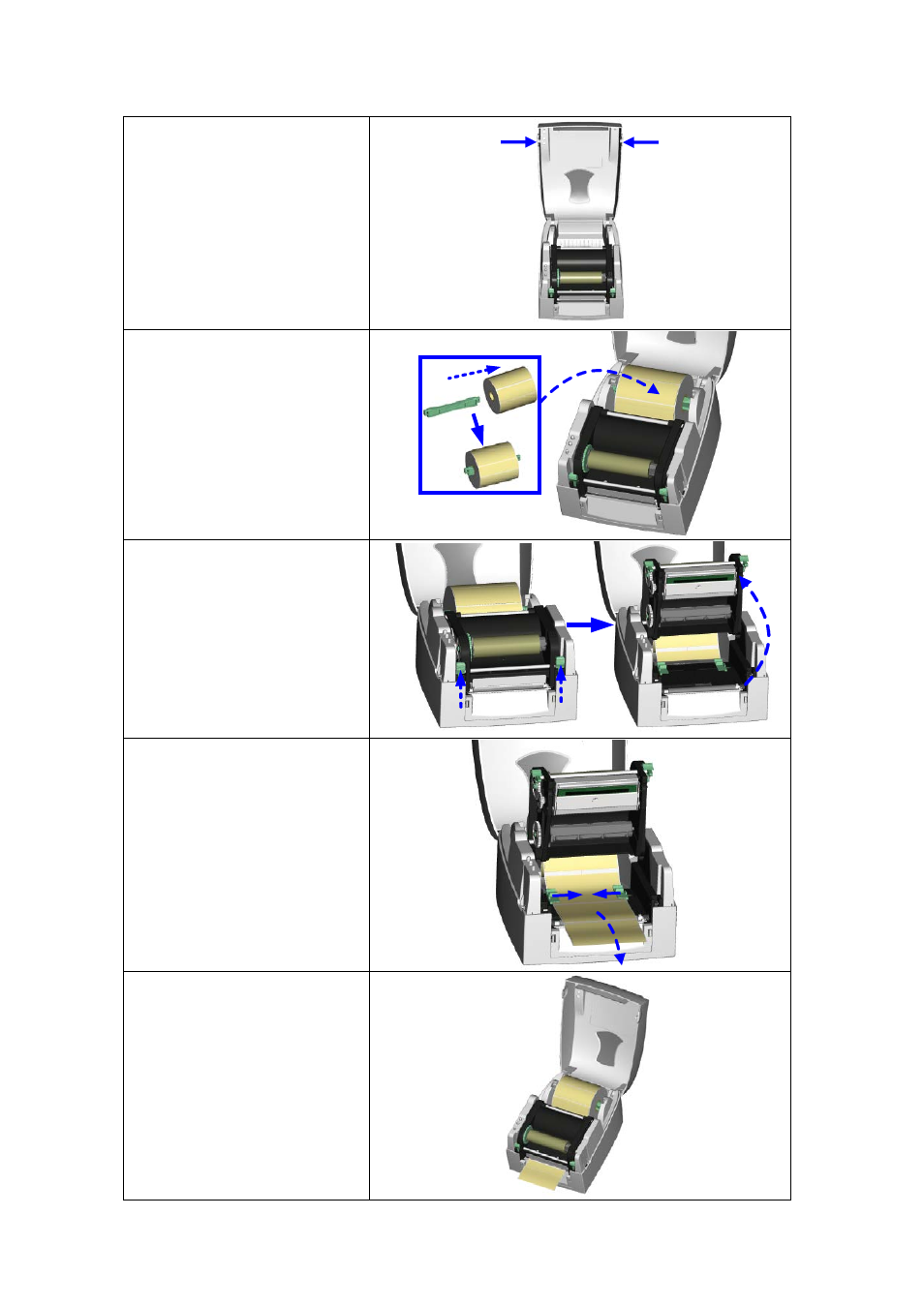 2. loading the label roll | GoDEX EZ1100Plus series User Manual | Page 13 / 37