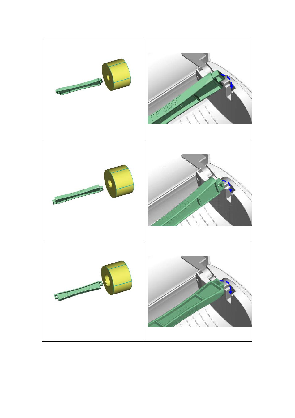 3. installing the label supply hub | GoDEX EZ1100Plus series User Manual | Page 14 / 37