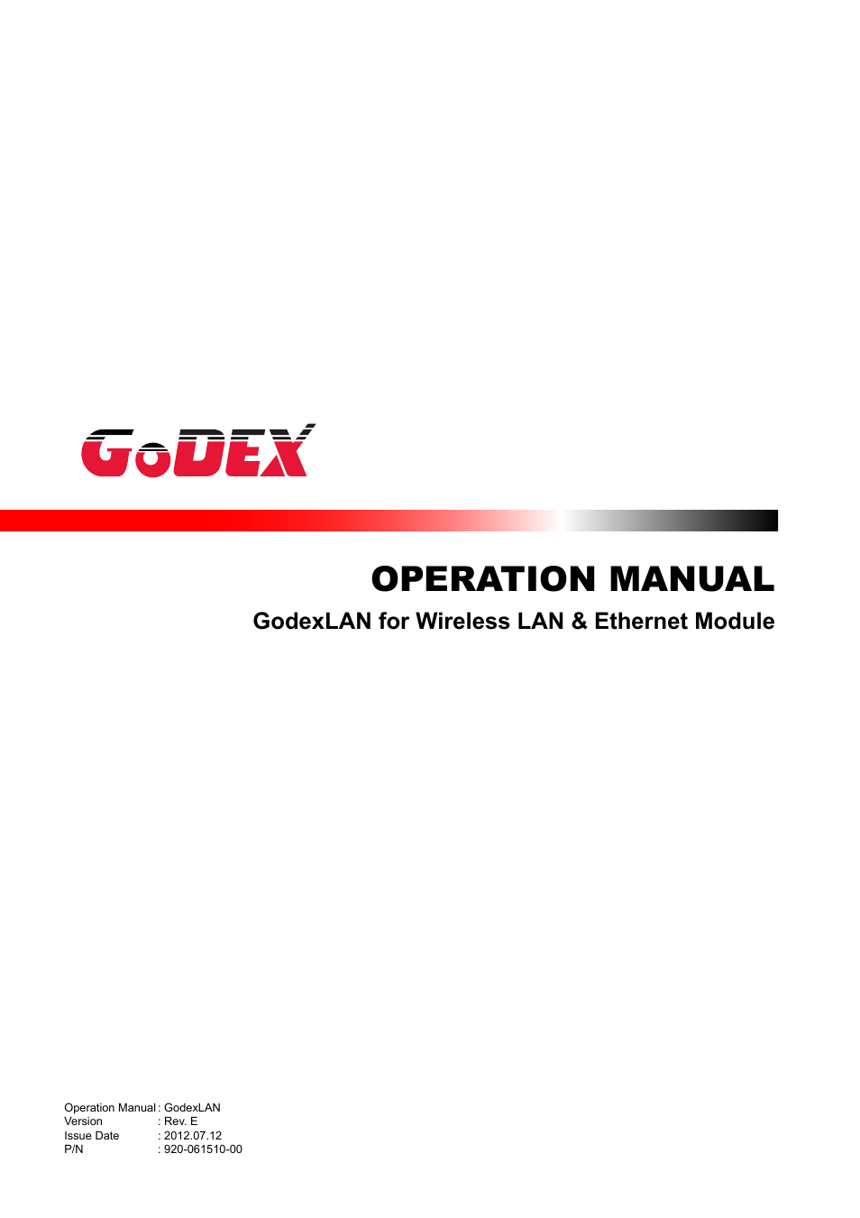 GoDEX Ethernet Control Center User Manual | 31 pages