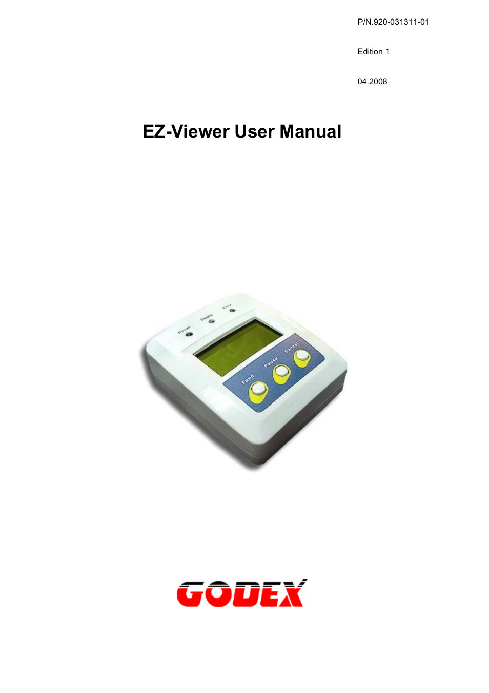 GoDEX EZ Viewer User Manual | 20 pages