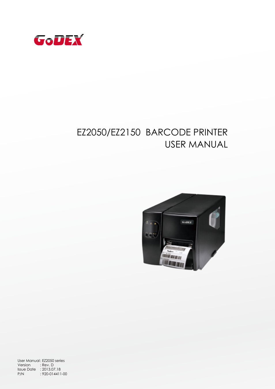 GoDEX EZ2050 series User Manual | 46 pages