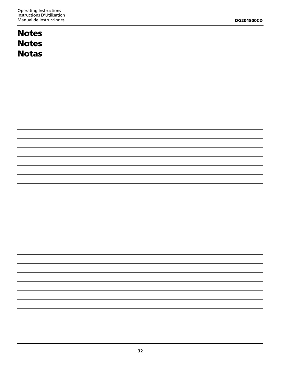 Campbell Hausfeld DG201800CD User Manual | Page 32 / 32